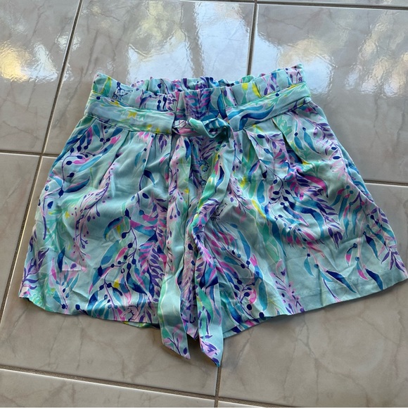 Lilly Pulitzer NWT Kaylene Short in Blue Oasis - Picture 4 of 6